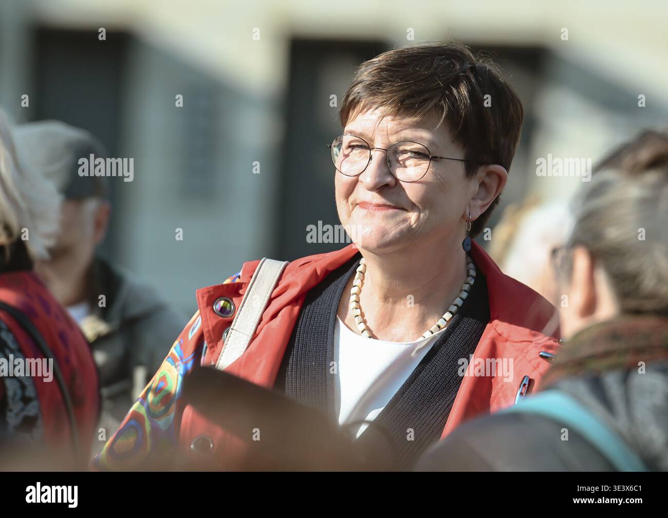 Saskia Esken à la manifestation du Feminist Fight Club sous le slogan contre la violence numérique sexualisée - solidarité avec toutes les victimes Banque D'Images