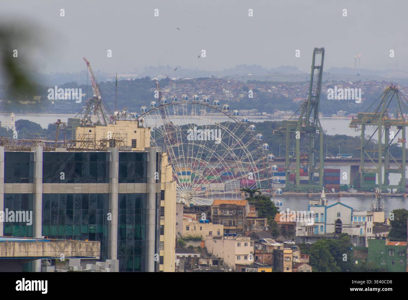 Vue du quartier Santa Teresa à Rio de Janeiro, Brésil. Banque D'Images