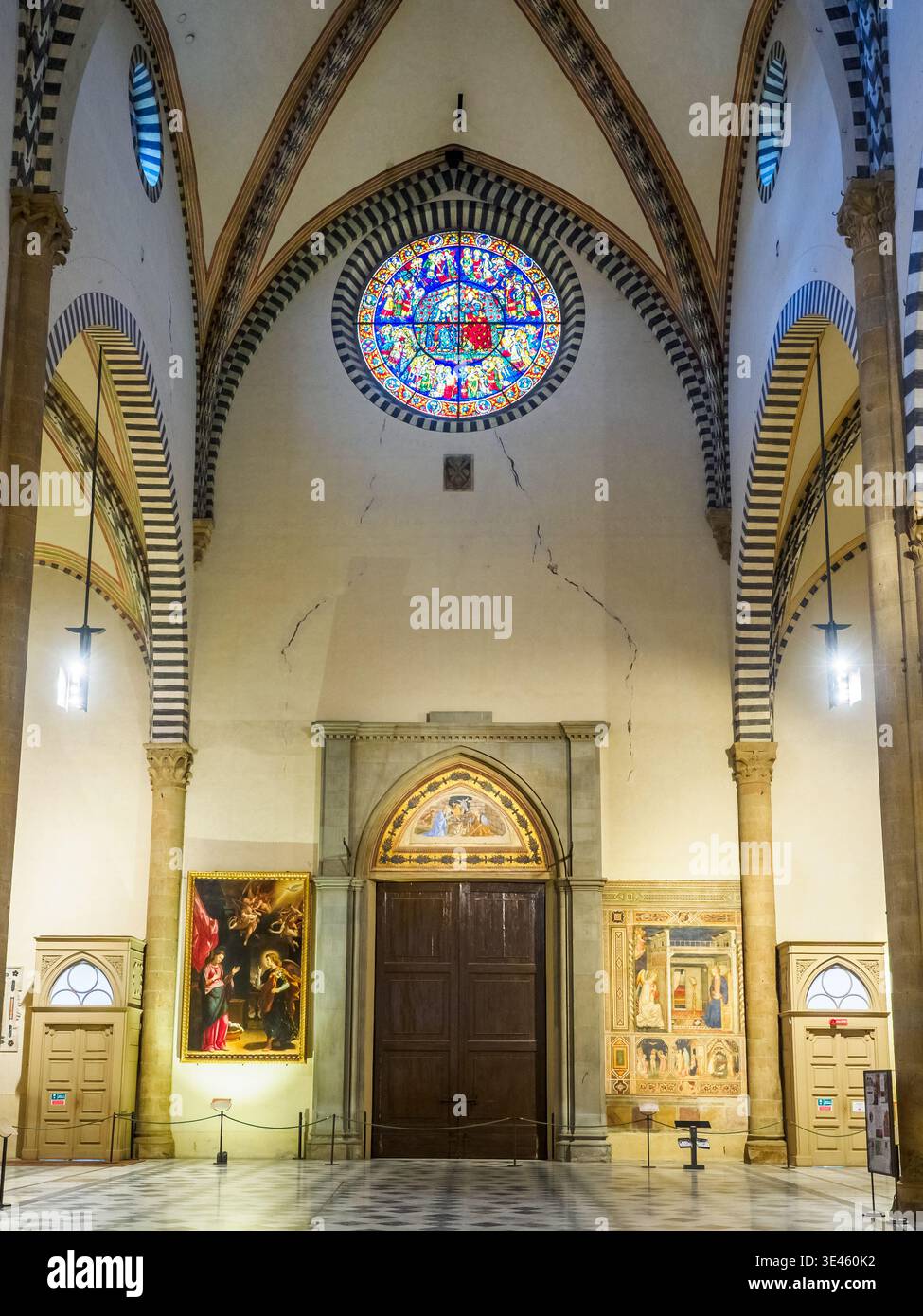 Contrefacade - Basilique de Santa Maria Novella - Florence, Italie Banque D'Images