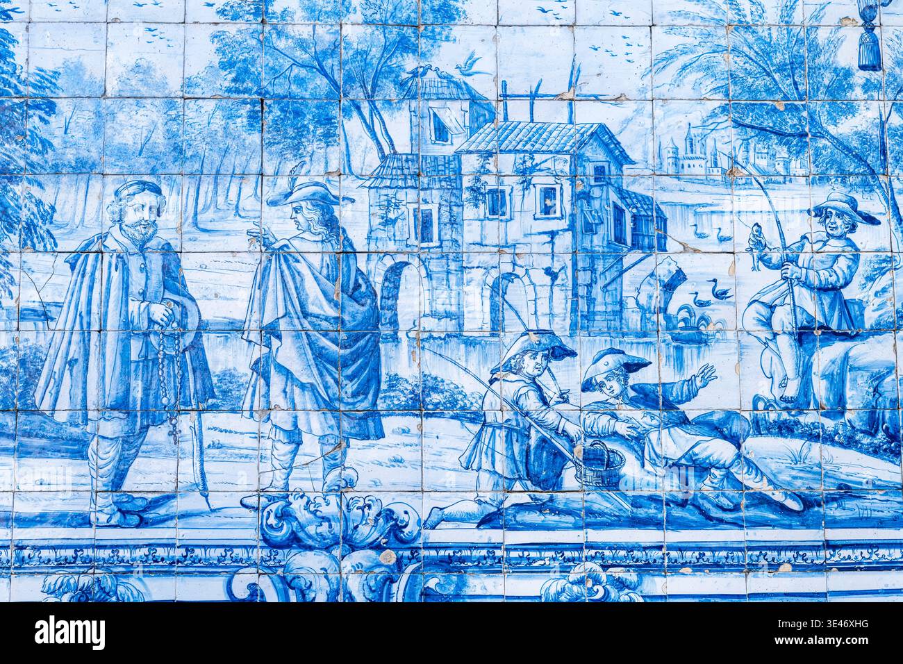 Portugal, Vallée du Douro, Porto, centre historique classé au patrimoine mondial de l'UNESCO, cathédrale Sé, azulejos Banque D'Images