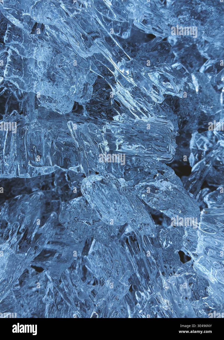 fond et texture de cristal de glace Banque D'Images