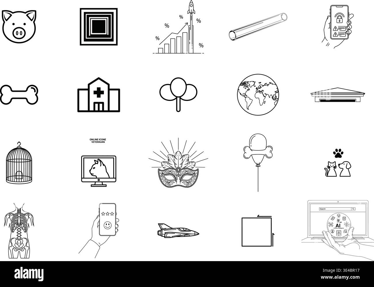 Un fichier vectoriel simple avec du texte sur un fond blanc Illustration de Vecteur