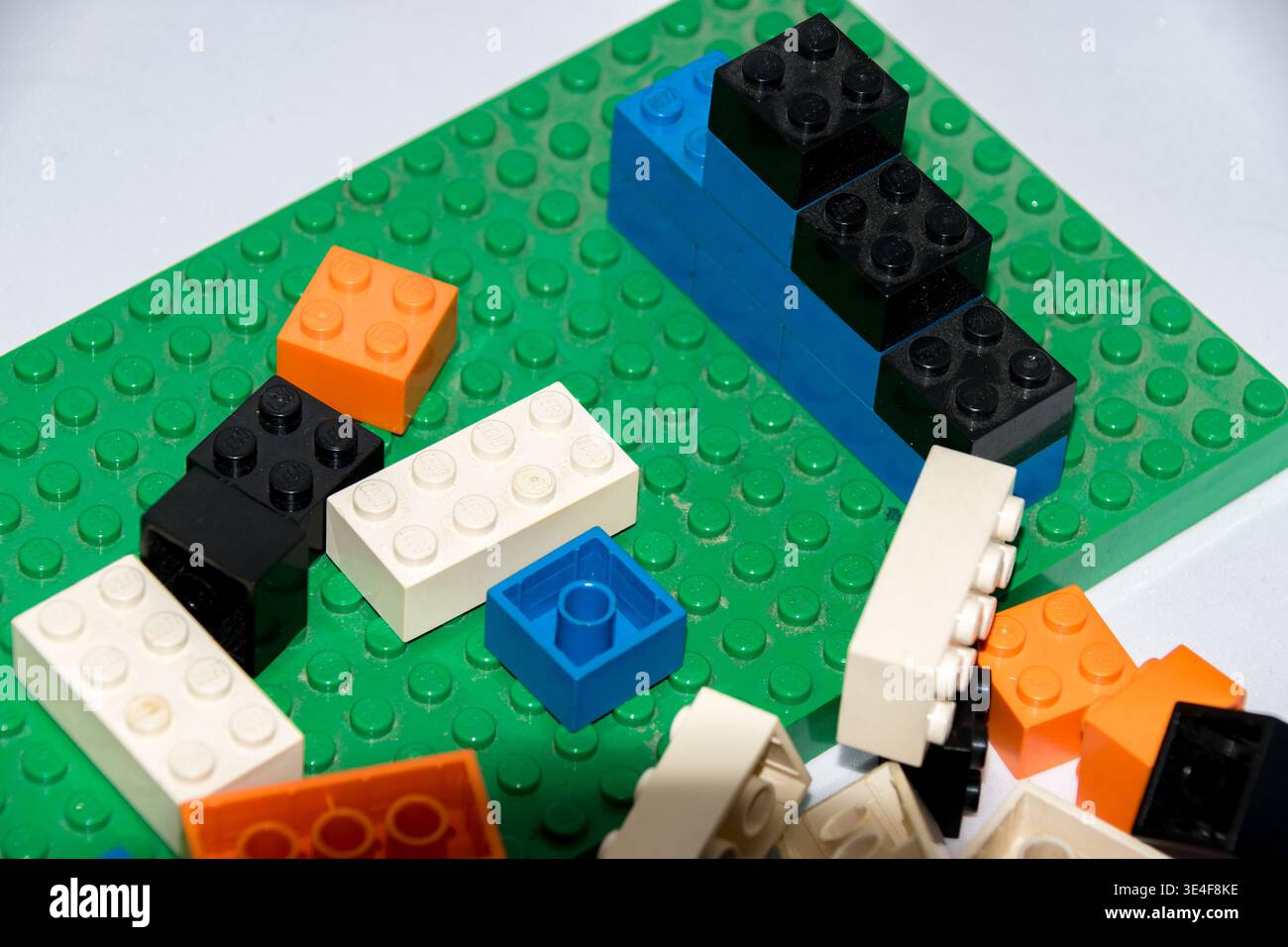 Briques de construction Lego multicolores pour jouets Banque D'Images