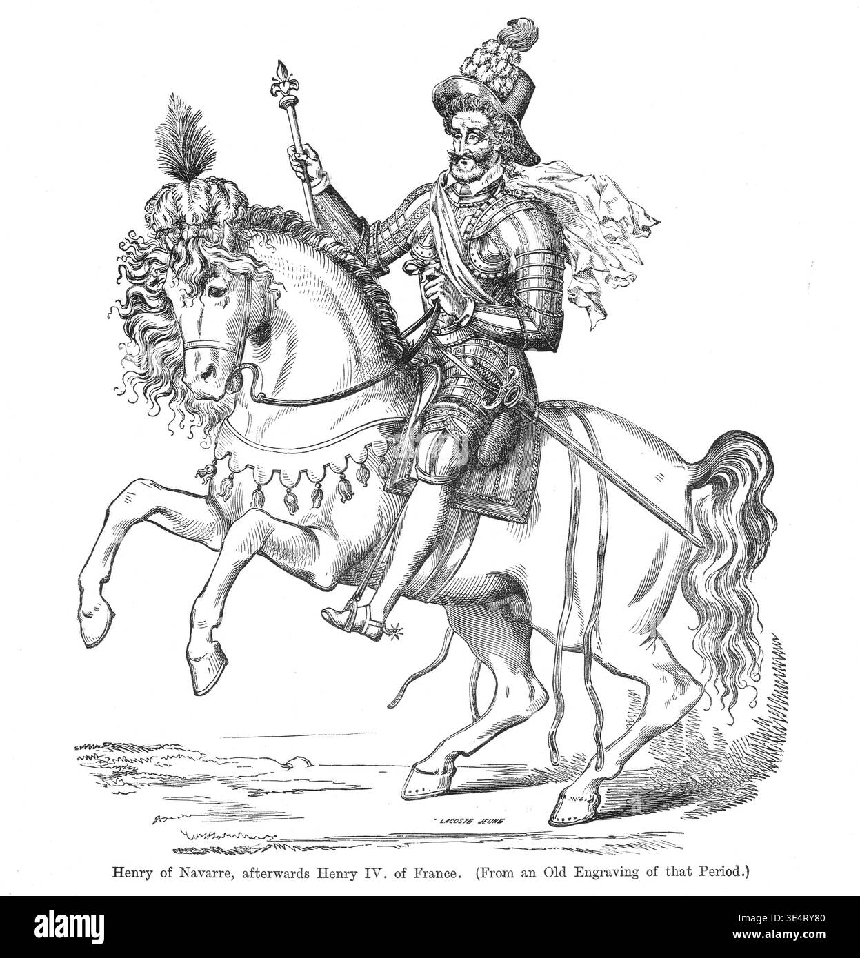 Henri de Navarre, futur Roi Henri IV de France Banque D'Images
