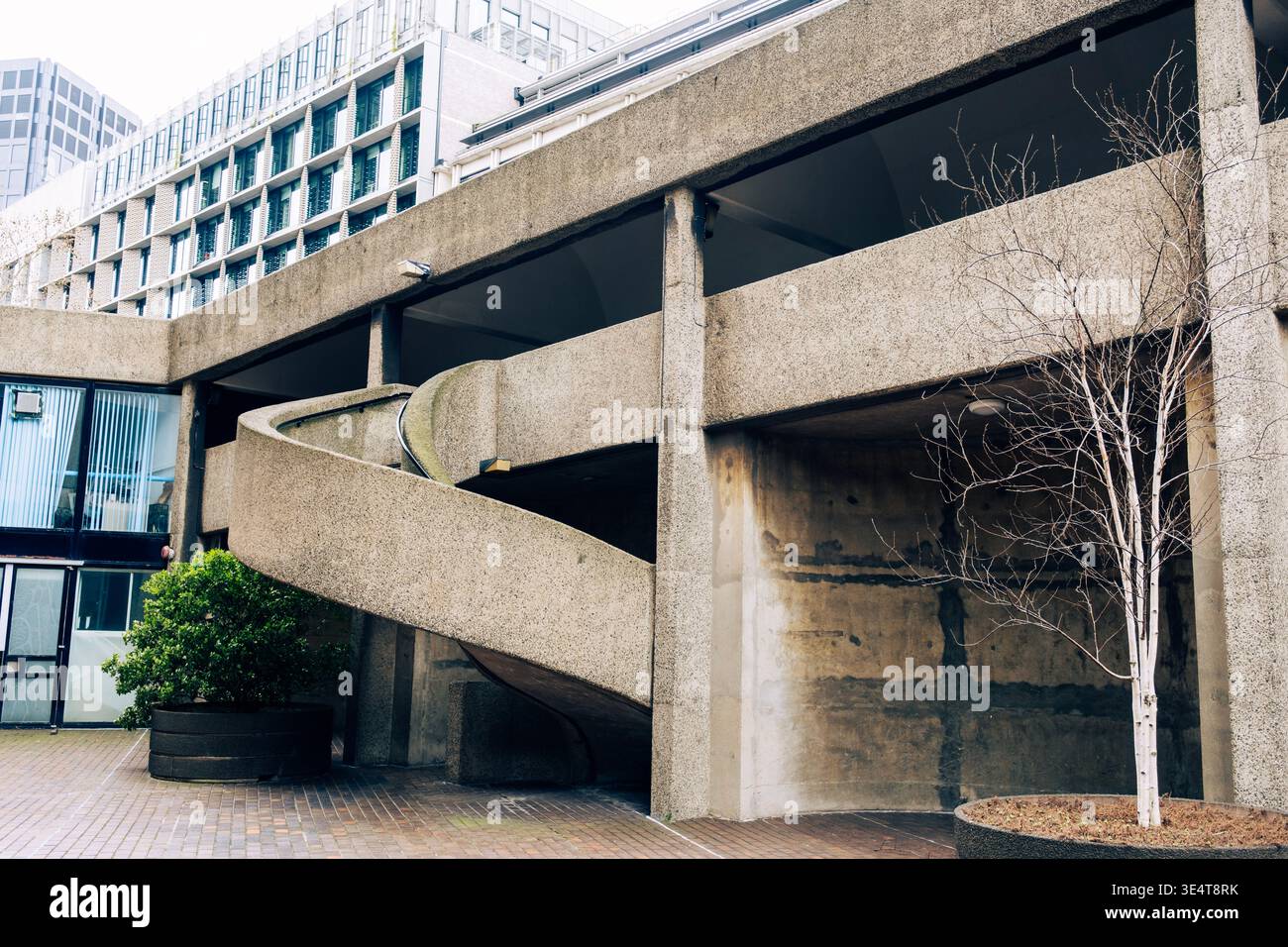 Le Barbican Centre, un centre des arts de la scène dans le domaine Barbican de la ville de Londres Banque D'Images