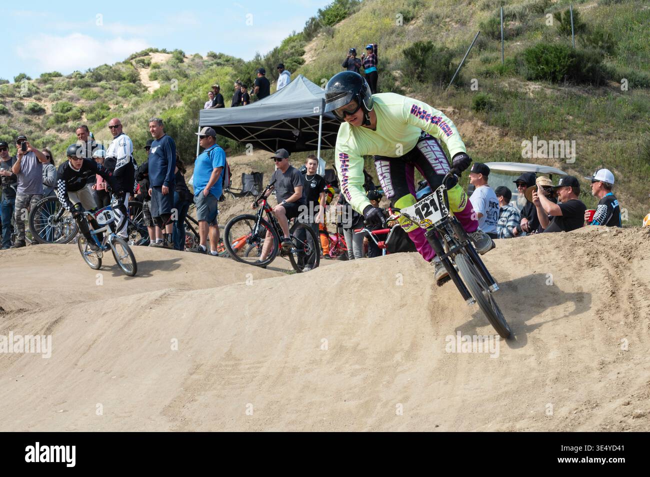 Dirtyfest BMX Downhill Race 2024 Banque D'Images