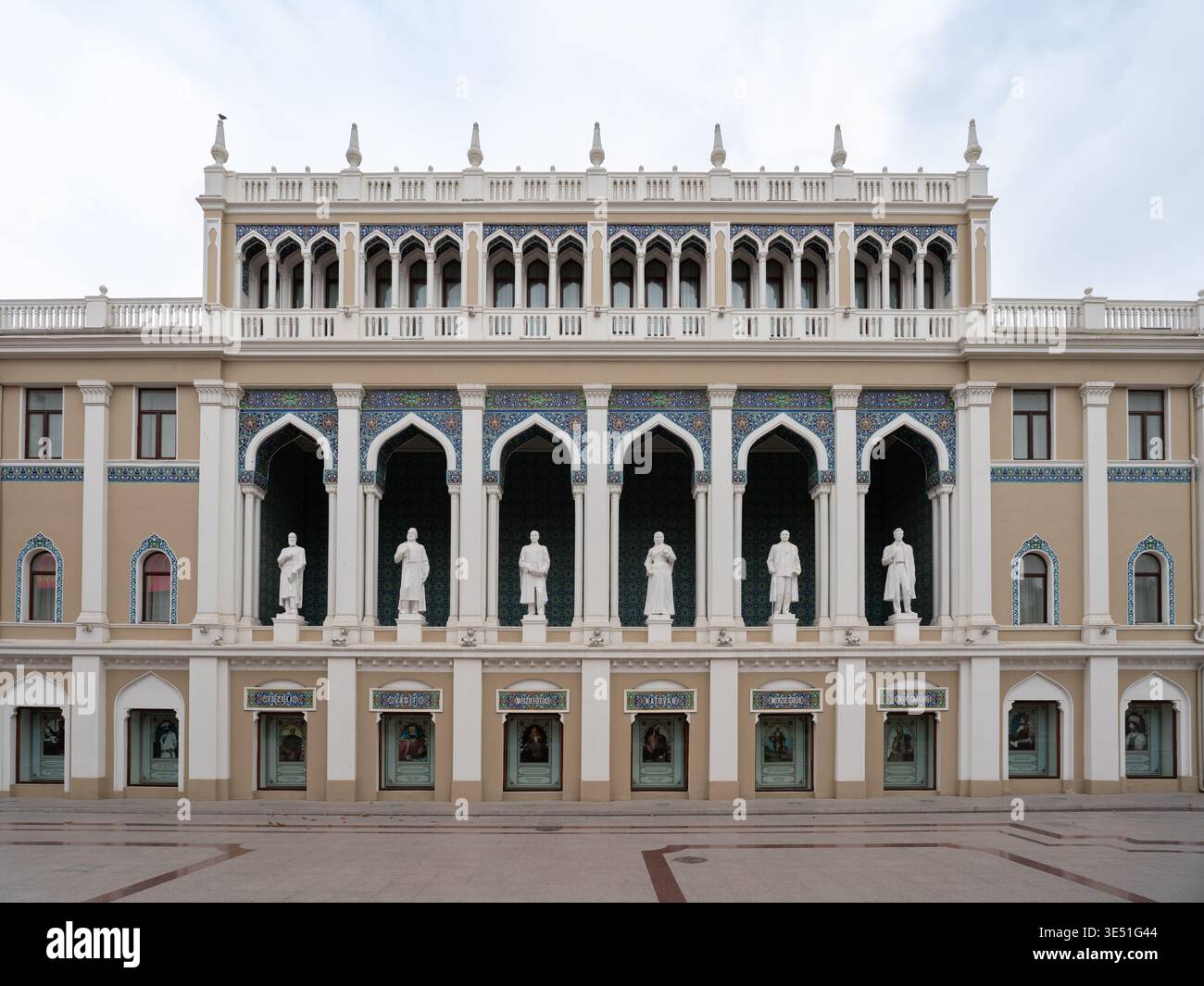 Le Musée Nizami de la littérature azerbaïdjanaise dans le centre-ville de Bakou, Azerbaïdjan Banque D'Images