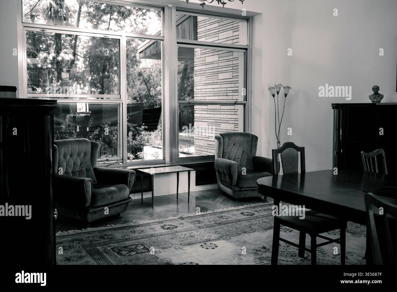 Intérieur de la résidence de l’ancien dirigeant albanais Enver Hoxha à Tirana Banque D'Images