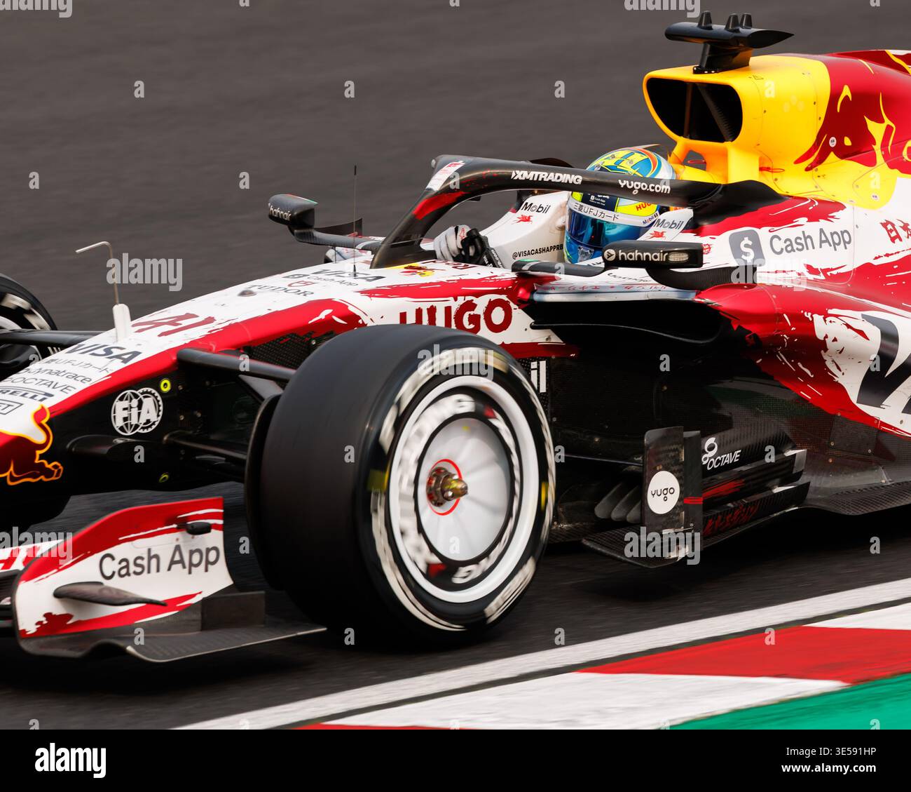 Suzuka, 29 mars 2026 : Arvid Lindblad (GBR) de Racing Bulls lors de la course du Grand Prix de formule 1 du Japon 2026. © Corleve/Alamy Banque D'Images