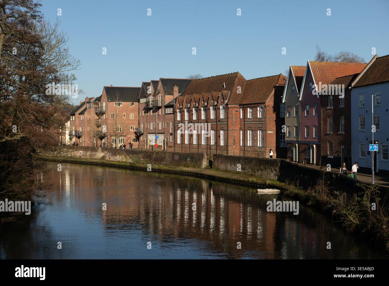 Quay Side, River Wensum, Norwich, Norfolk, 2026 Banque D'Images
