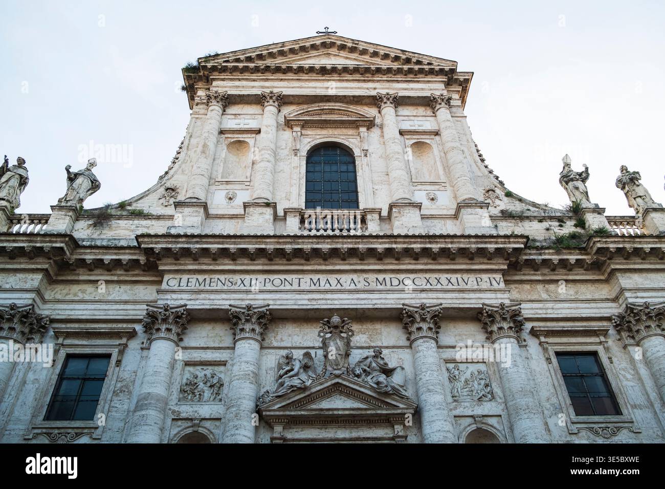 Extérieur de Basilica di San Giovanni Battista dei Fiorentini Banque D'Images
