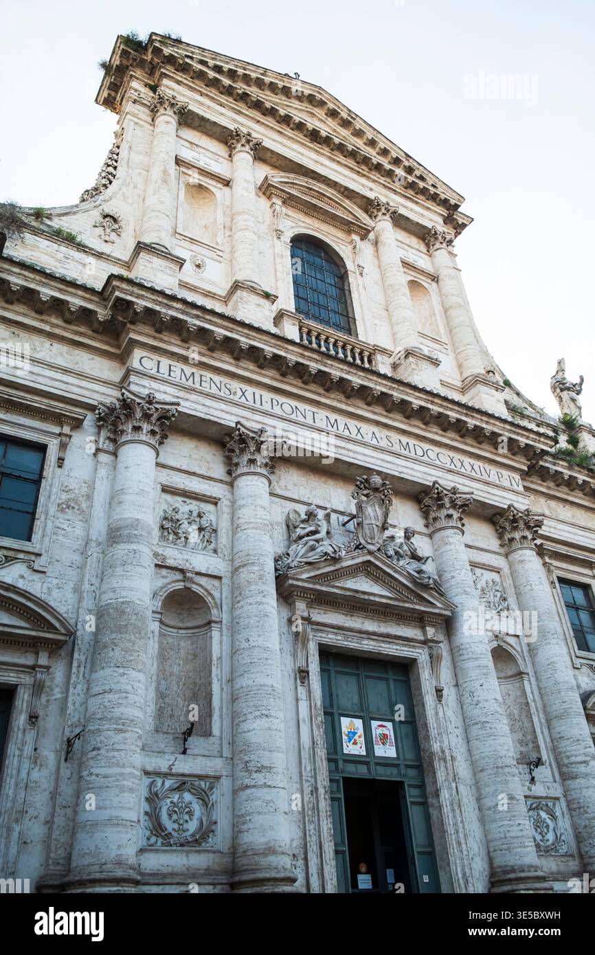 Extérieur de Basilica di San Giovanni Battista dei Fiorentini Banque D'Images