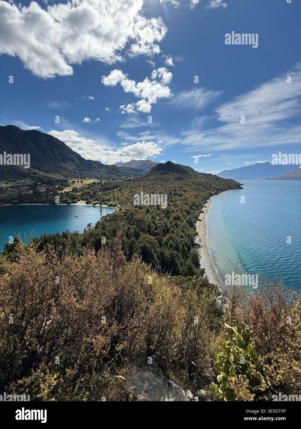Bob's Cove près de Queenstown - Image de stock capturée avec un smartphone