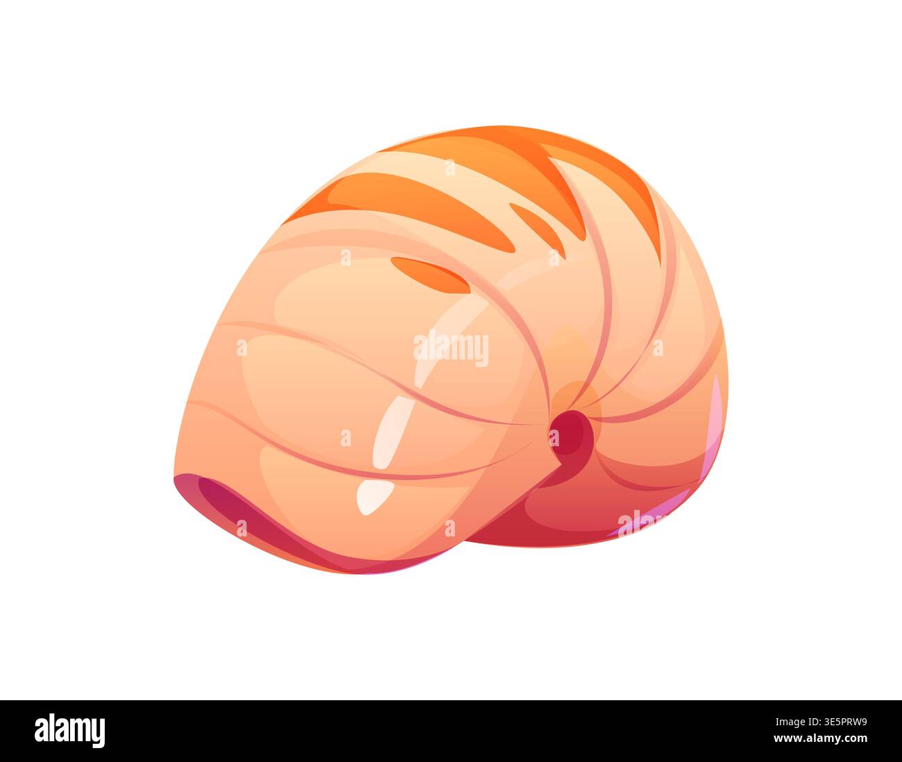 Fond marin nautilus dessin animé coquillage ou moule. Ocean LIFE Seashell, coquille de dessin animé de faune marine tropicale. Moule aquatique de mollusque sous-marin Illustration de Vecteur