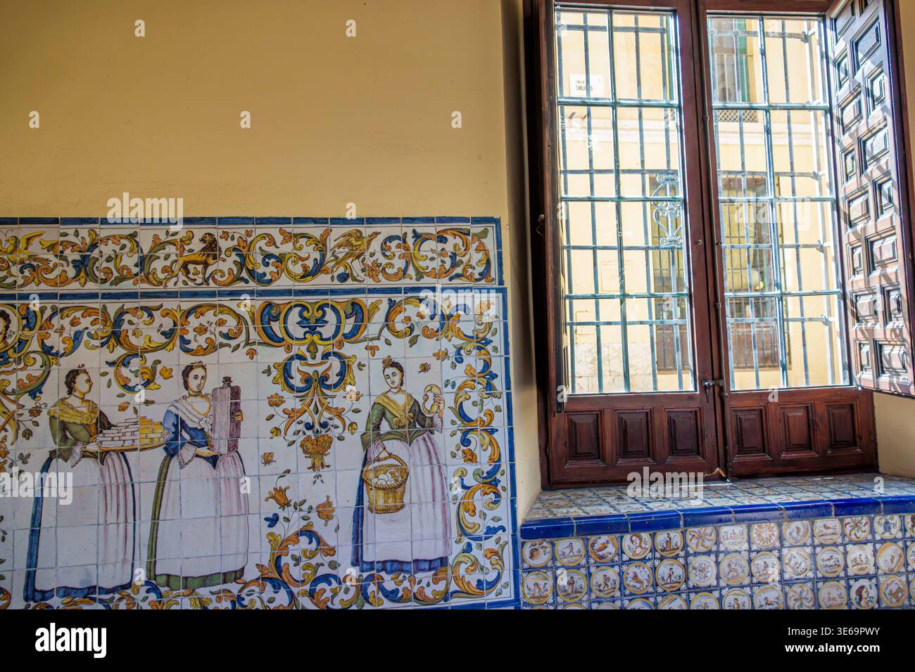 Malaga Espagne,Andalousie,Centro Historico Antiguo de Malaga,Centre historique,Centro Cultural Fundacion Unicaja Malaga,Centre culturel,intérieur His Banque D'Images