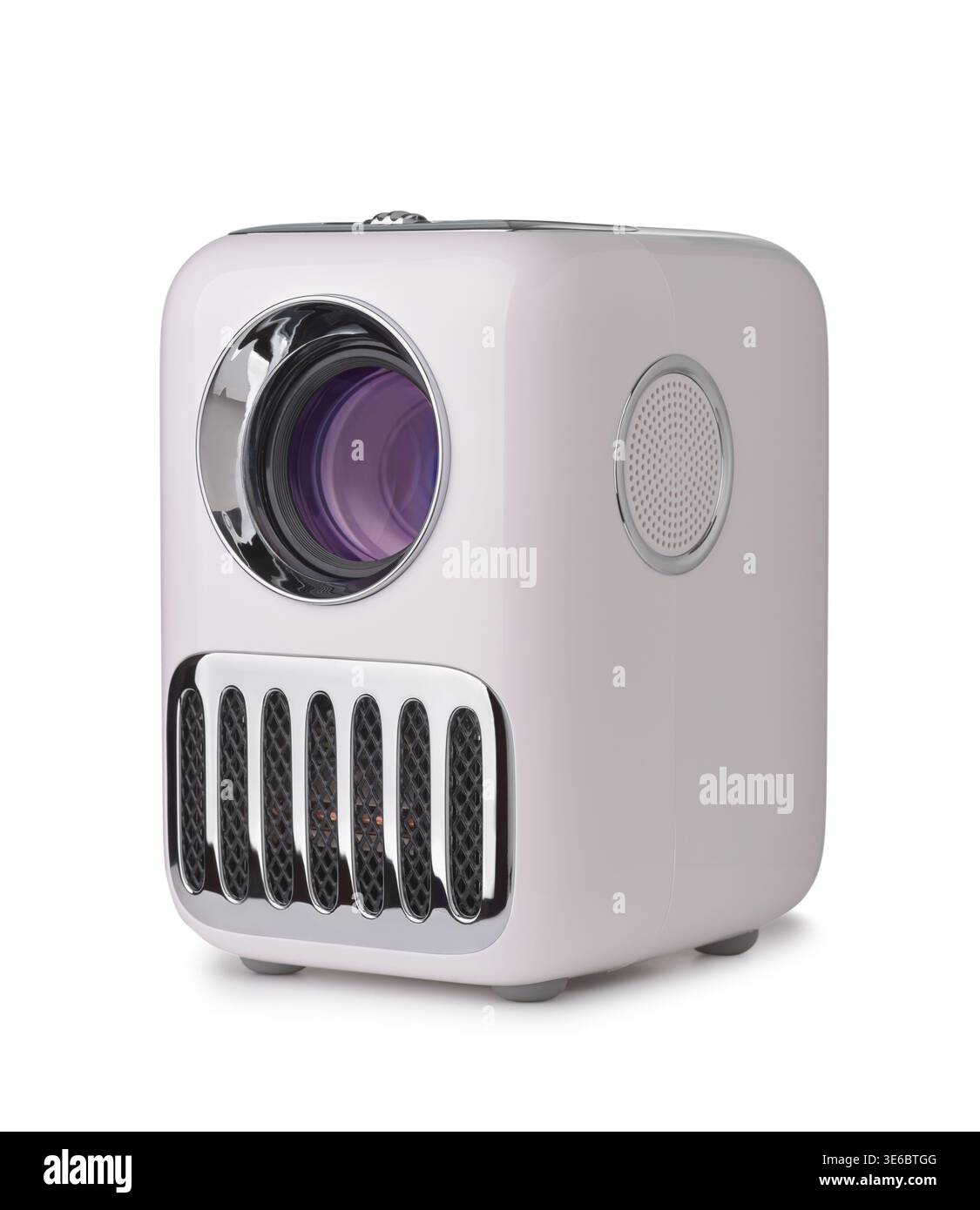 Projecteur LED Full HD isolé sur blanc Banque D'Images