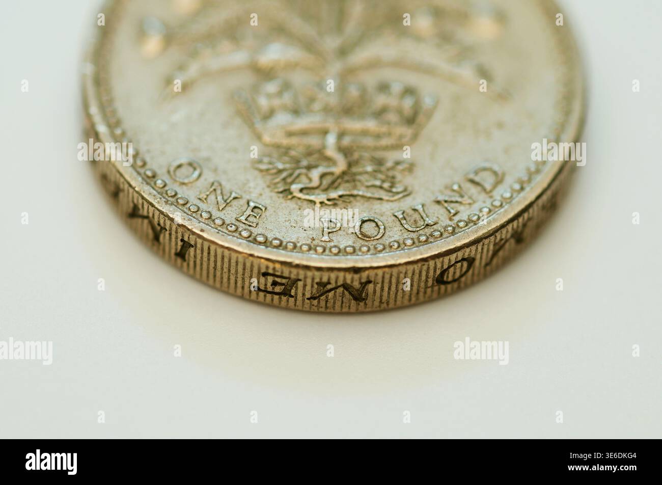 Old One Pound coin Banque D'Images
