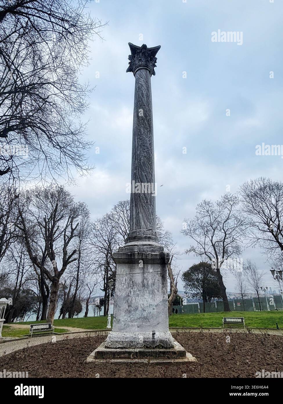 Colonne des Goths, Parc Gülhane, Istanbul – photographié le 12 mars 2026 Banque D'Images