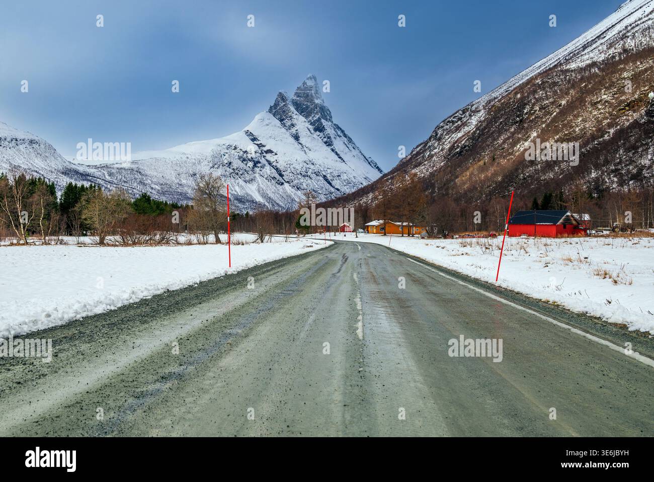 Mont Otertinden, Signaldalen, Troms, Norvège Banque D'Images