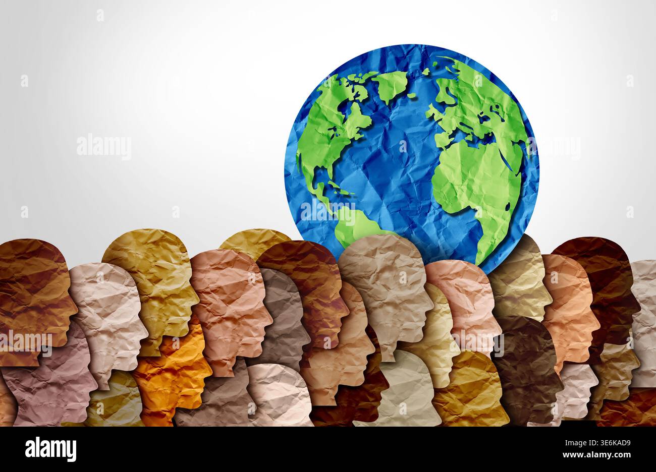 Concept de la Journée mondiale en tant que société de cultures diverses et multiculturalisme et célébration de la tolérance internationale de la diversité mondiale et afro-américaine Banque D'Images