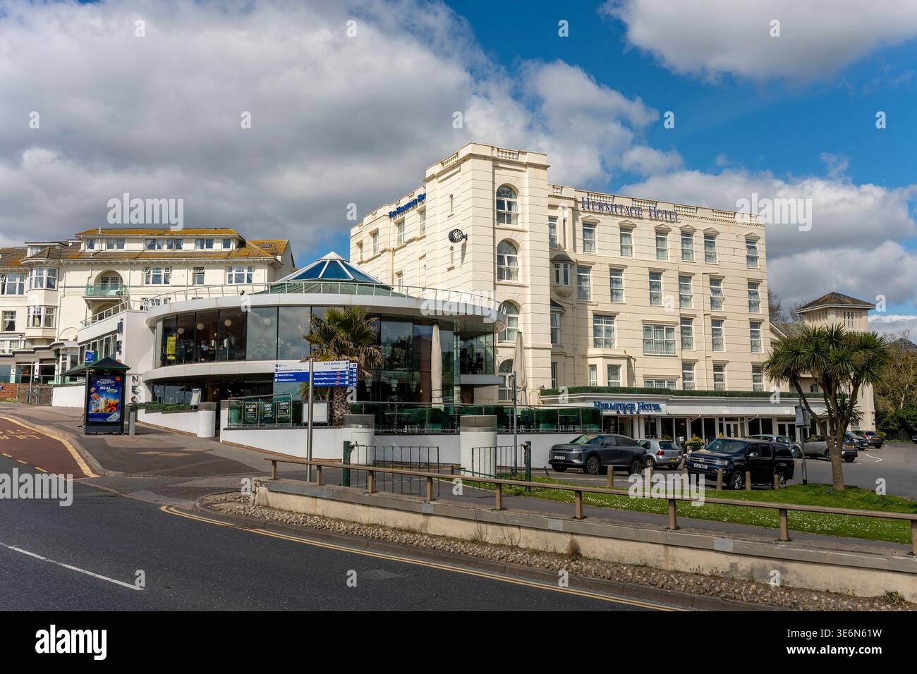 L'hôtel Hermitage 4 étoiles sur Exeter Road dans le centre-ville de Bournemouth, Dorset, Angleterre, Royaume-Uni Banque D'Images