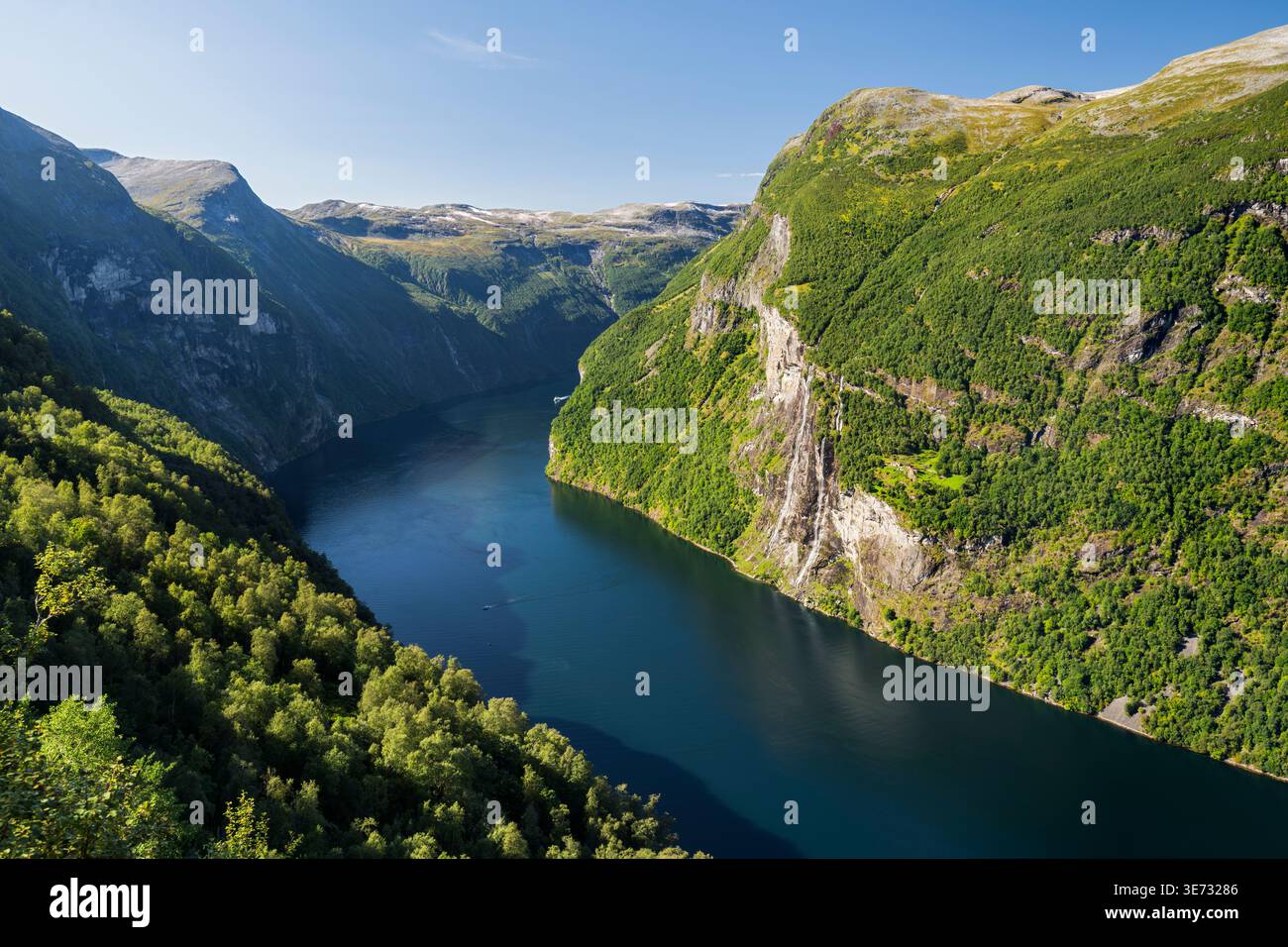 Geirangerfjord, Geiranger, More og Romsdal, Norvège Banque D'Images