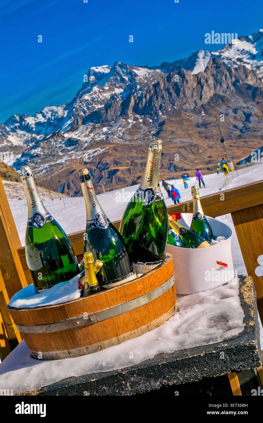 La station de ski, Ski, Pyrénées, Huesca, Aragón, Espagne, Europe. Banque D'Images