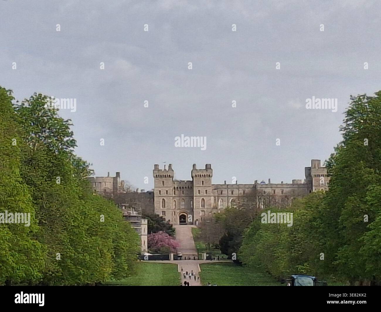 Château de Windsor au printemps Banque D'Images