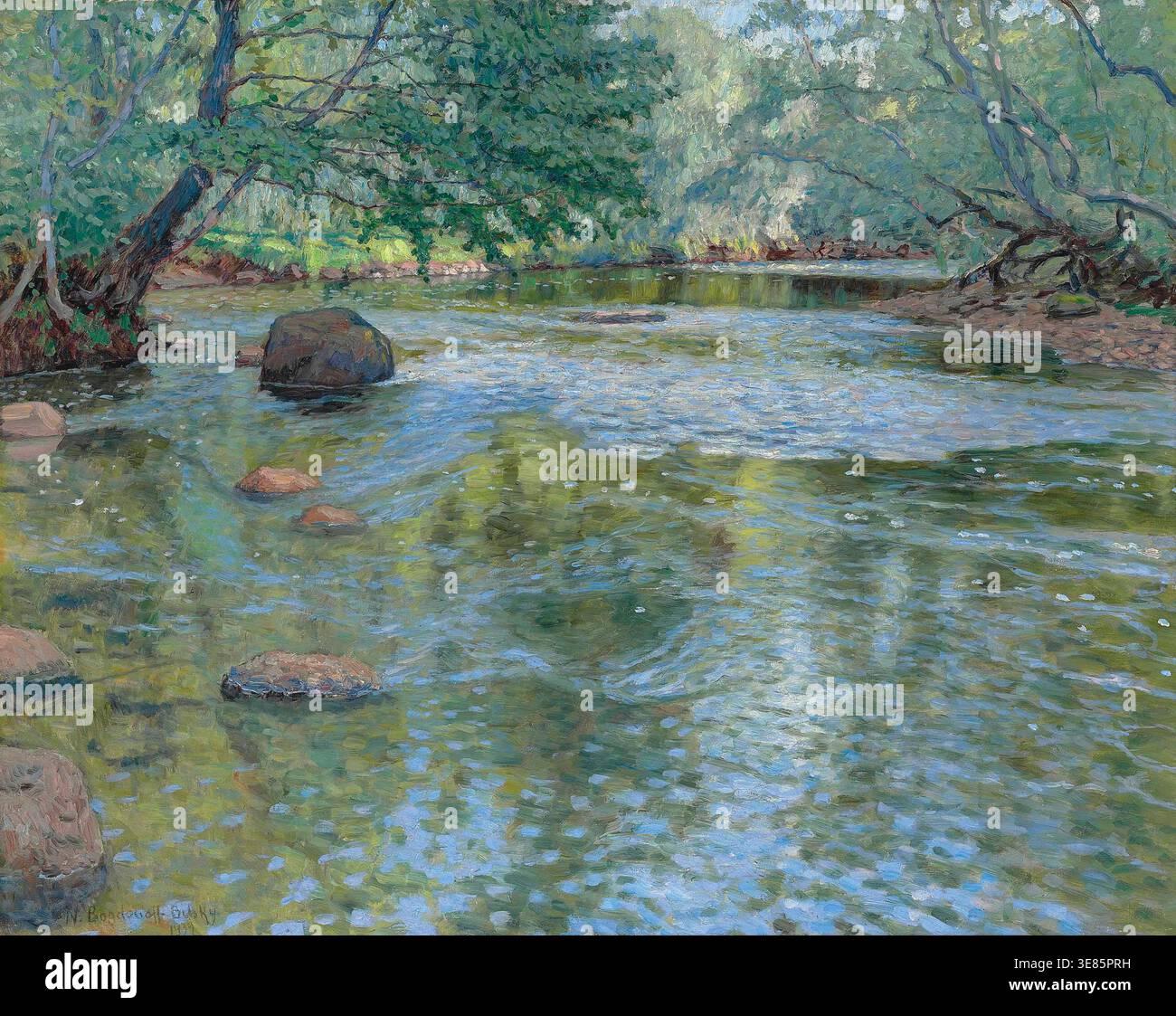 La rivière, 1932. Collection privée. Banque D'Images