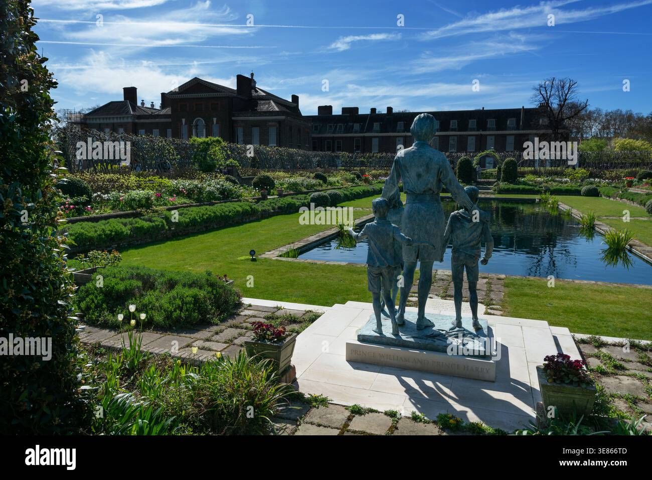 Diana, princesse de Galles, jardin Sunken, jardin commémoratif, jardins de Kensington, Londres, Angleterre, Banque D'Images