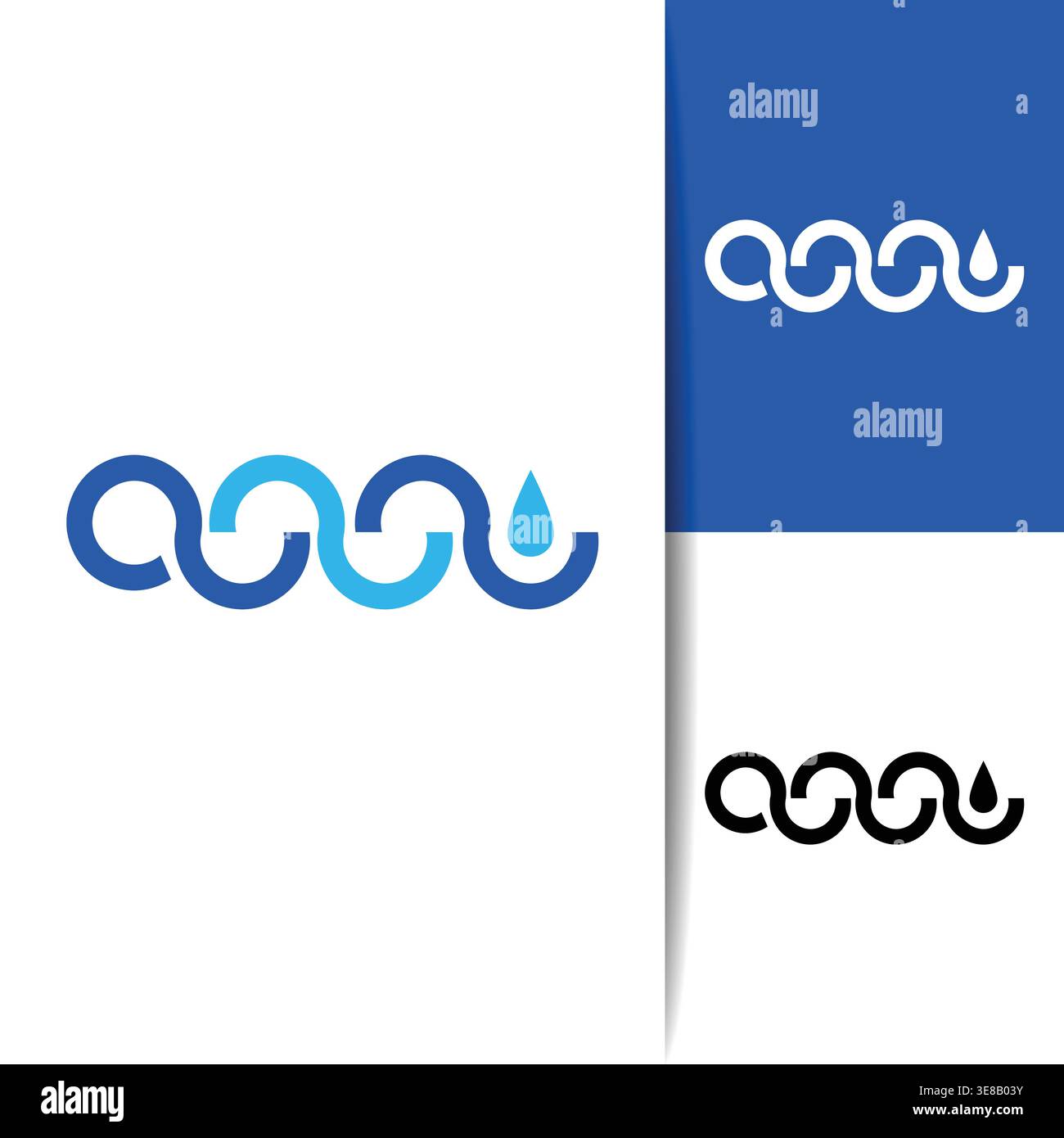 Icônes de plomberie de haute qualité avec un style vectoriel propre comprenant des tuyaux, des robinets, des vannes et des outils. Idéal pour le Web, les applications, la construction et l'industrie Illustration de Vecteur