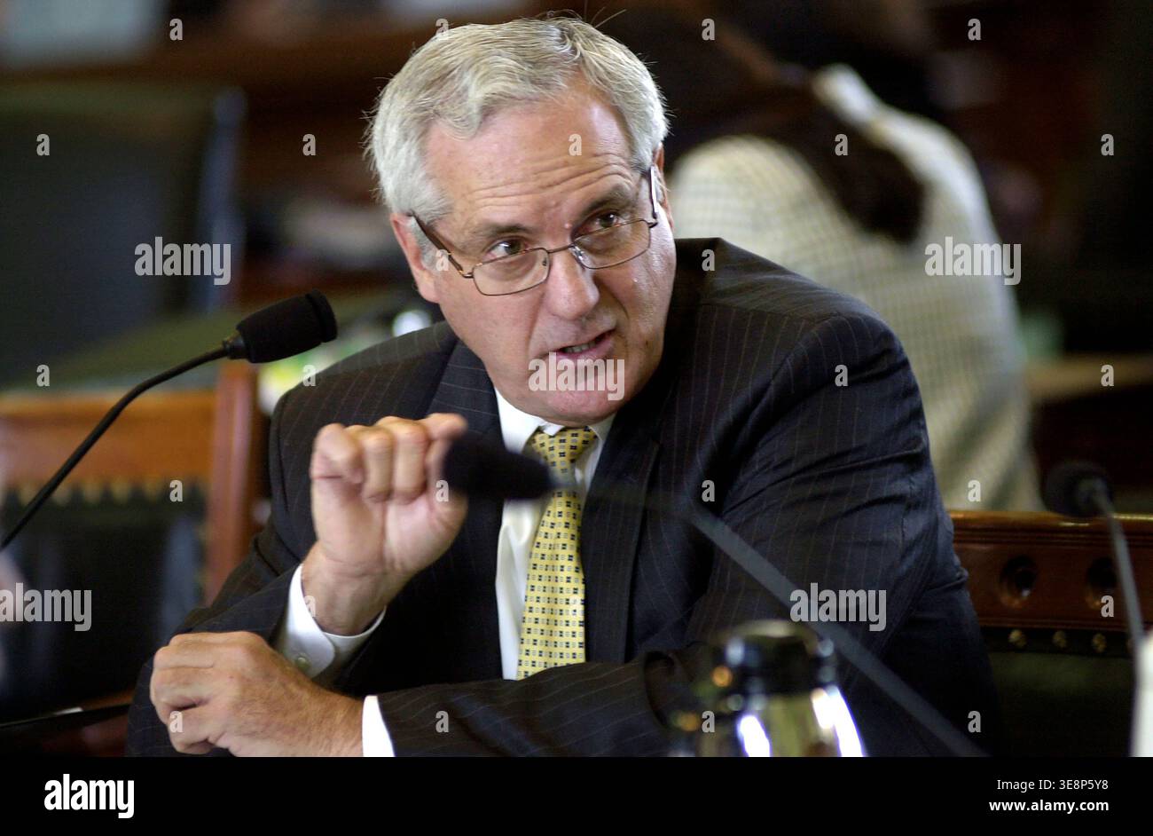 Le sénateur de l'État du Texas Eliot Shapleigh pendant la législature du Texas, Austin, Texas, le 30 mars 2009. (Photo de John Anderson/The Austin Chronicle) Banque D'Images