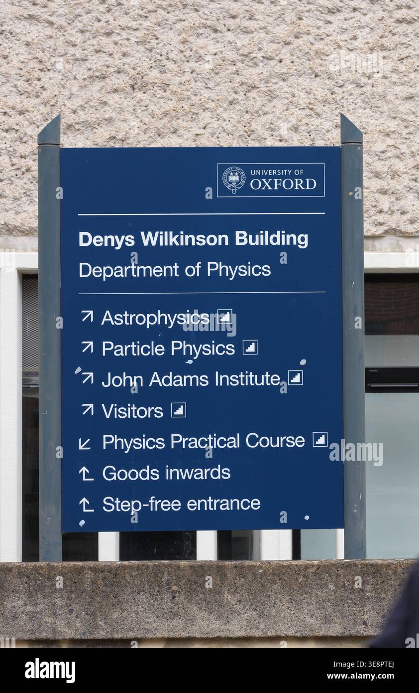 Denys Wilkinson Building, Département de physique, Université d'Oxford, Angleterre. Banque D'Images