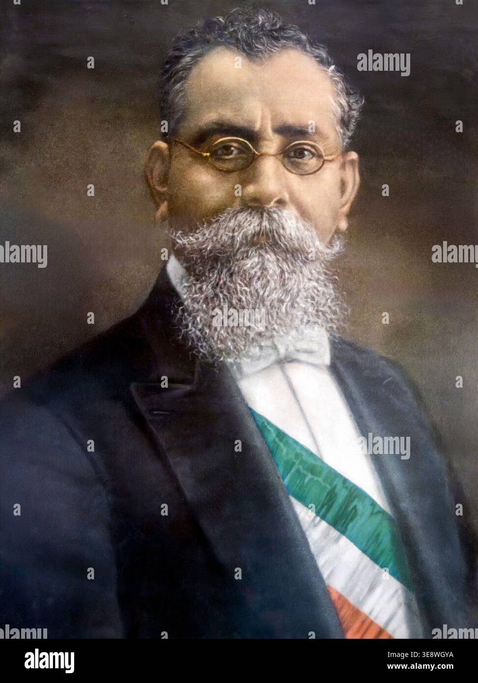 Portrait vintage de l'ancien président mexicain Venustiano Carranza Banque D'Images