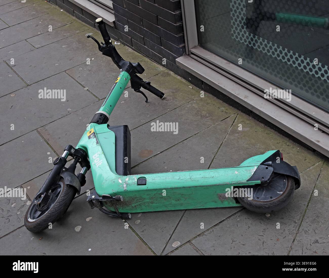 Scooter Bolt abandonné à Liverpool Banque D'Images