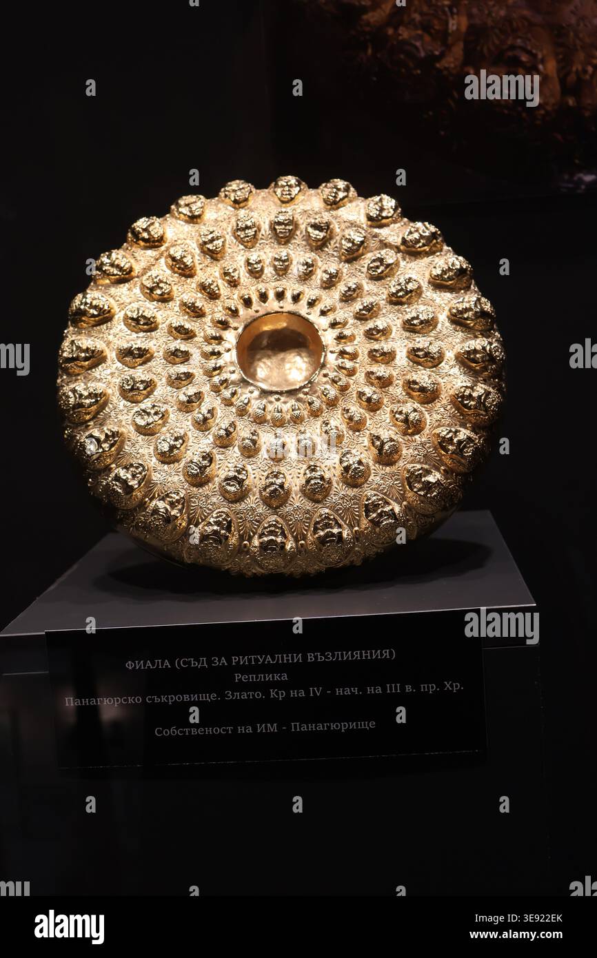 Trésor d'or de Panagyurishte - Bulgarie Banque D'Images