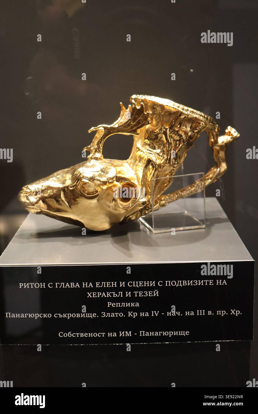 Trésor d'or de Panagyurishte - Bulgarie Banque D'Images