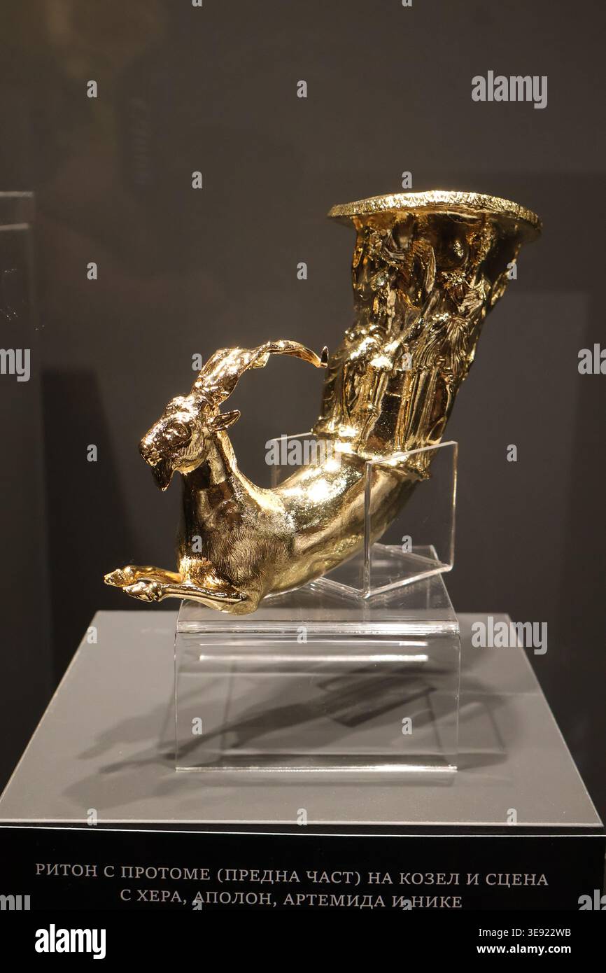 Trésor d'or de Panagyurishte - Bulgarie Banque D'Images
