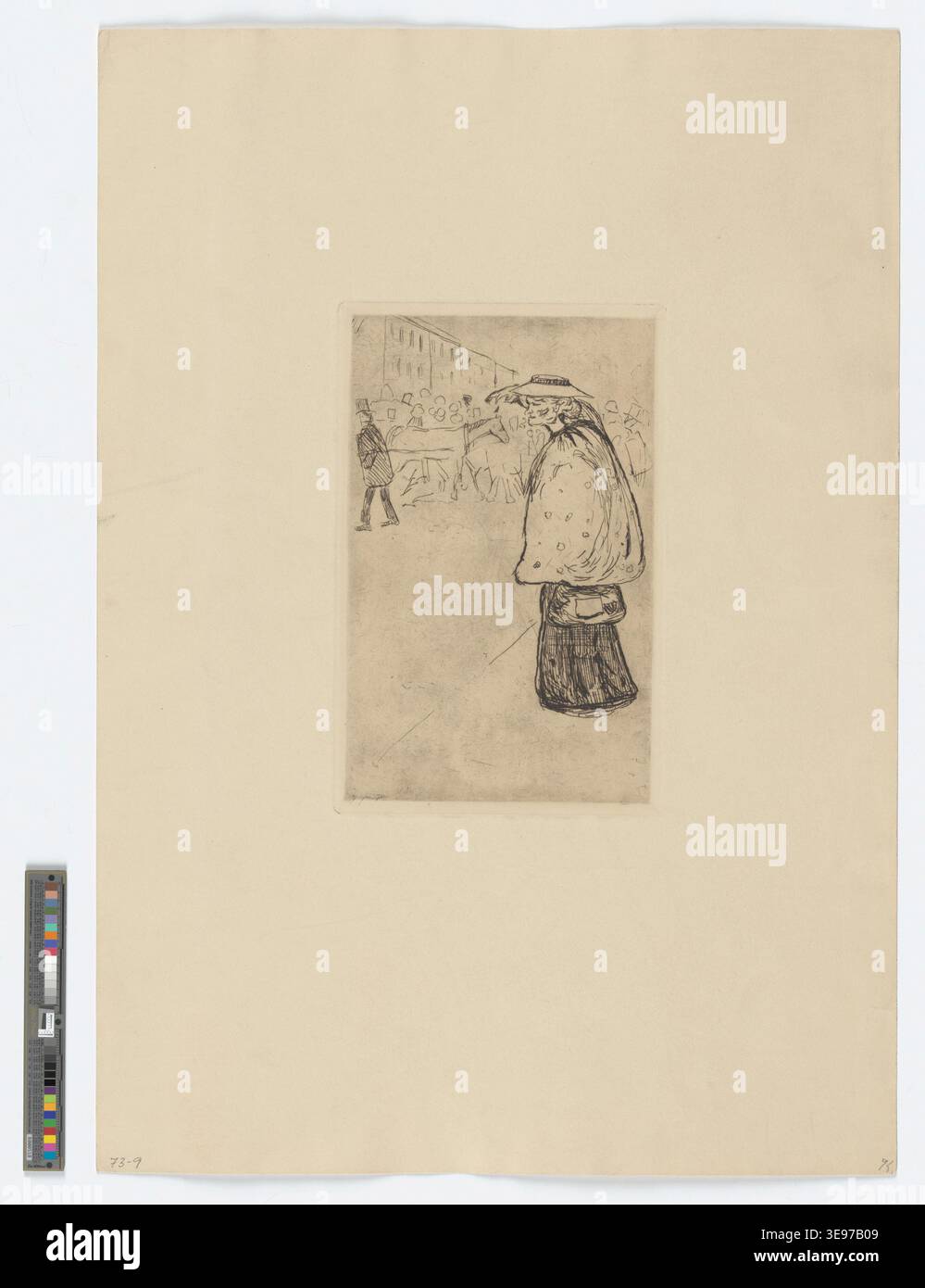 Edvard Munch (1863-1944) est un peintre et graveur norvégien, largement reconnu pour ses contributions novatrices à l'expressionnisme. Cette image d'archive fait partie de la collection Munchmuseet des œuvres graphiques de Munch. Banque D'Images