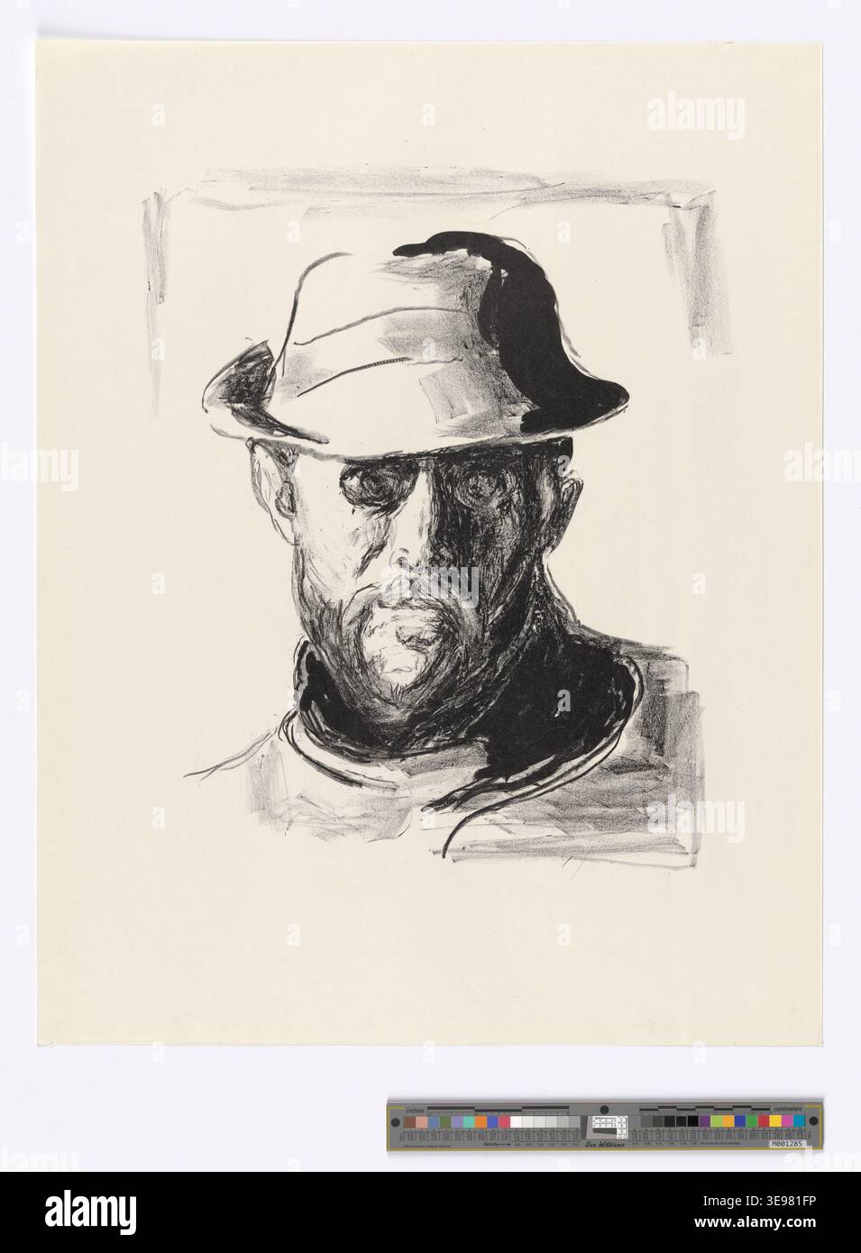 Edvard Munch (1863-1944) est un peintre et graveur norvégien, surtout connu pour son œuvre emblématique « le cri ». Cette estampe d'archives, qui fait partie de la collection Munchmuseet, illustre l'exploration de Munch sur l'anxiété humaine et les thèmes psychologiques à travers sa gravure. L'image reflète son influence durable sur le mouvement expressionniste. Banque D'Images