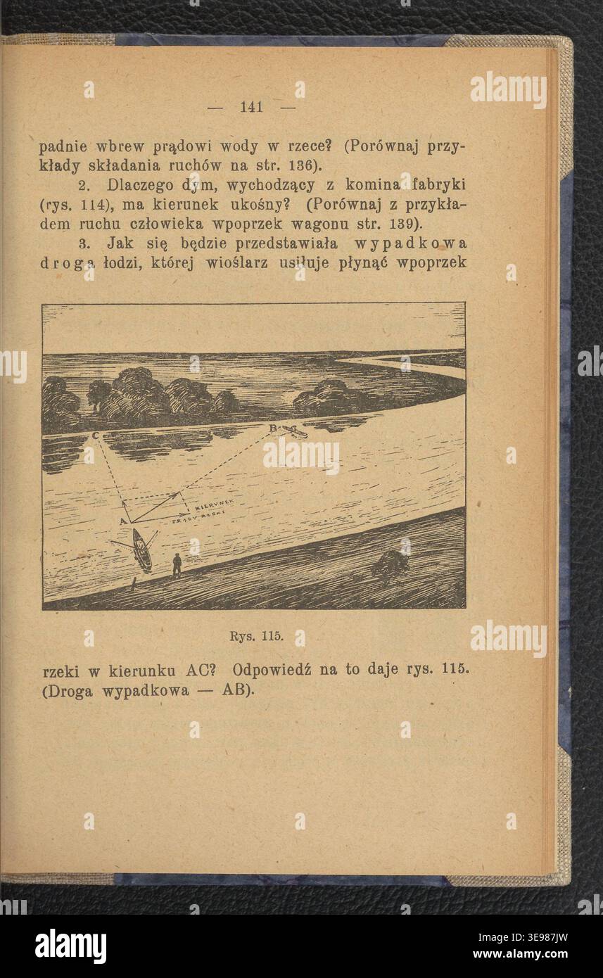 Le deuxième volume de *Fizyka i chemja* (1923), écrit par Ludwik Koziski et Stefan Walery Moycho (1879-1944), offre des connaissances approfondies en physique et chimie. Il a été publié par Gebethner i Wolff et a ciblé les établissements d'enseignement supérieur en Pologne dans les années 1920 Banque D'Images