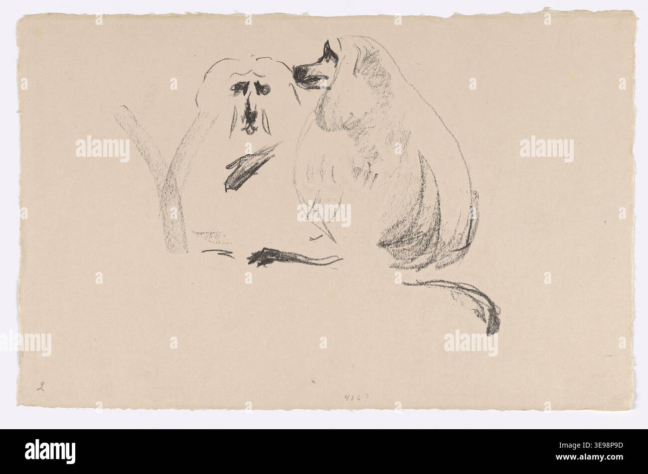 Edvard Munch (1863-1944), figure de proue de l'expressionnisme, explore les thèmes de l'anxiété et de l'isolement. Cette copie d'archives du Munchmuseet révèle la représentation magistrale de Munch des luttes internes et de la peur existentielle. Banque D'Images