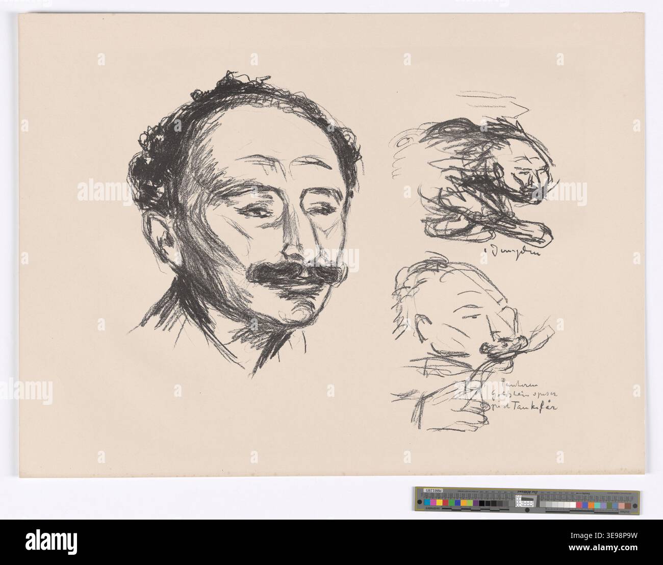 Cette estampe des archives Munchmuseet représente l'exploration de l'âme humaine par Edvard Munch, capturant la vulnérabilité émotionnelle et les conflits intérieurs à travers ses techniques expressionnistes caractéristiques. Banque D'Images