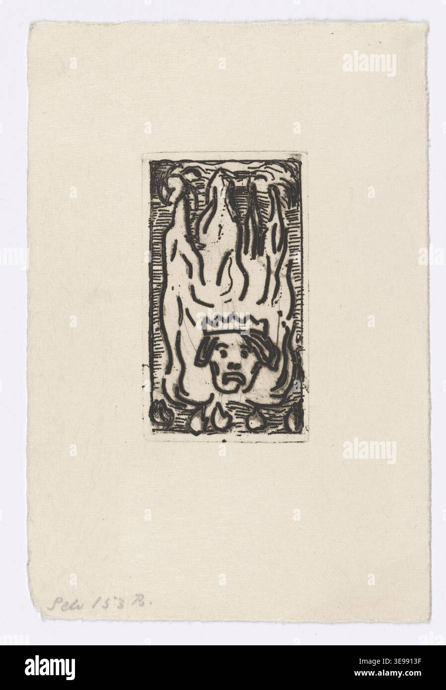 Edvard Munch (1863-1944) est un artiste norvégien reconnu pour sa profonde influence sur le développement de l'expressionnisme. Ce tirage d’archives de la collection Munchmuseet présente l’une des œuvres graphiques emblématiques de Munch au début du XXe siècle, incarnant les thèmes du désespoir, de l’anxiété et de la condition humaine. La photographie sert de reproduction historique d’un exemple clé de l’exploration émotionnelle et symbolique de la vie par Munch. Banque D'Images