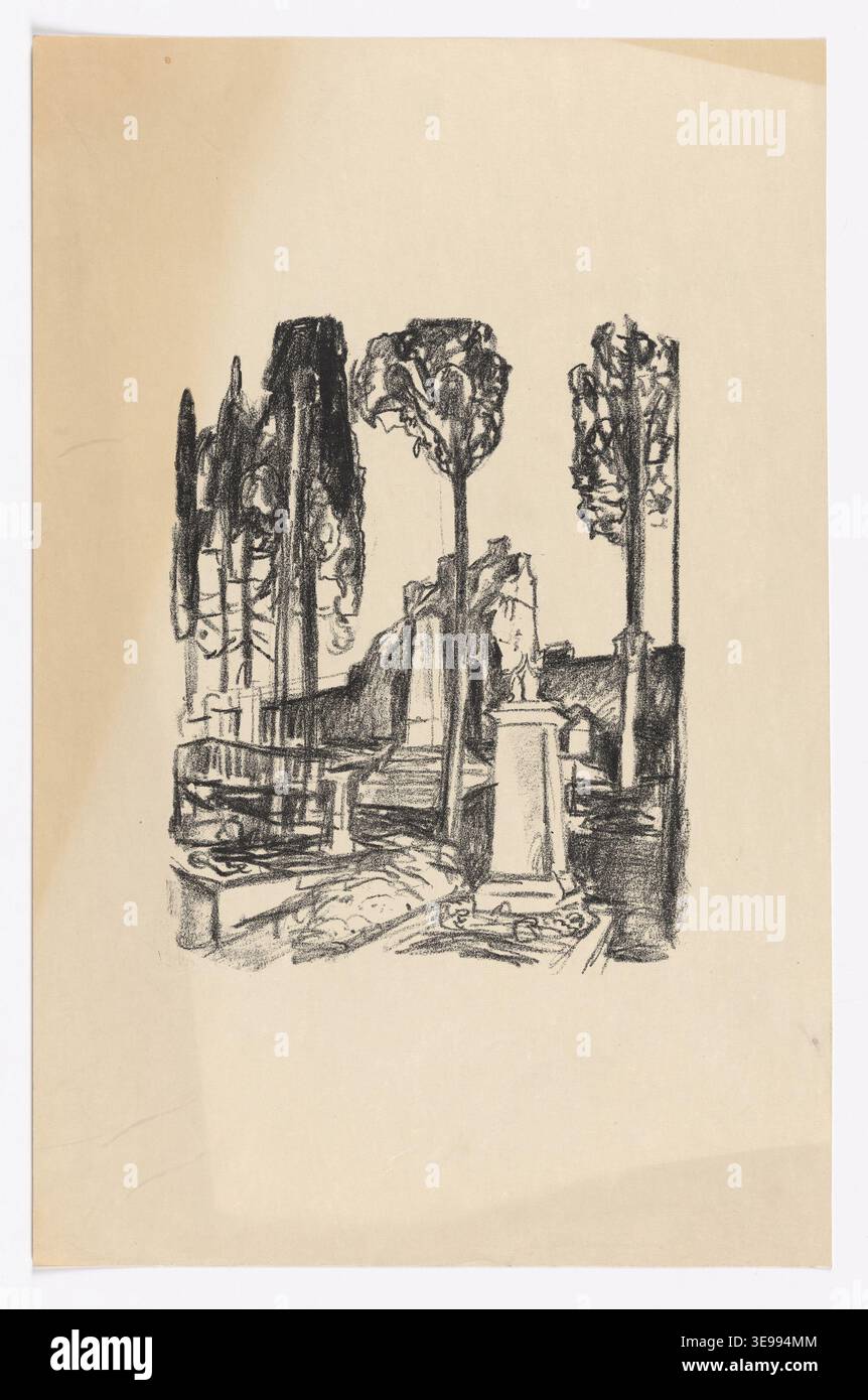 Edvard Munch (1863-1944) est un peintre et graveur norvégien connu pour son intensité émotionnelle. MM.G.00512-62 de la collection Munchmuseet dépeint l’exploration de Munch sur les troubles intérieurs et la détresse psychologique. Banque D'Images