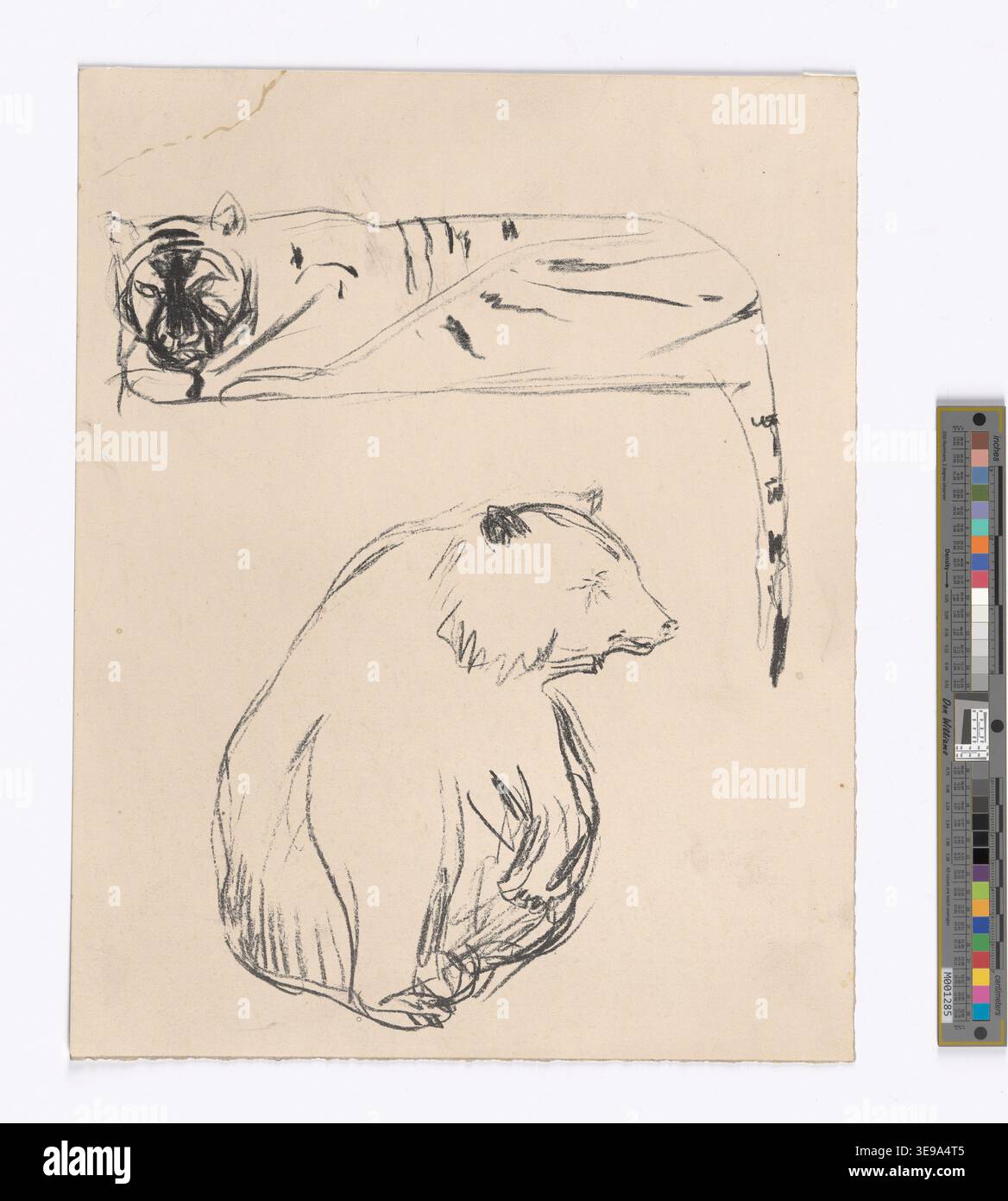 Edvard Munch (1863-1944) est un peintre et graveur norvégien, largement reconnu pour sa profonde influence sur la modernité Cette copie d'archives, datée du 20 septembre 2024, fait partie de la collection du Munch Museum et illustre le style expressionniste de Munch, marqué par une profondeur émotionnelle intense et des thèmes psychologiques. Banque D'Images