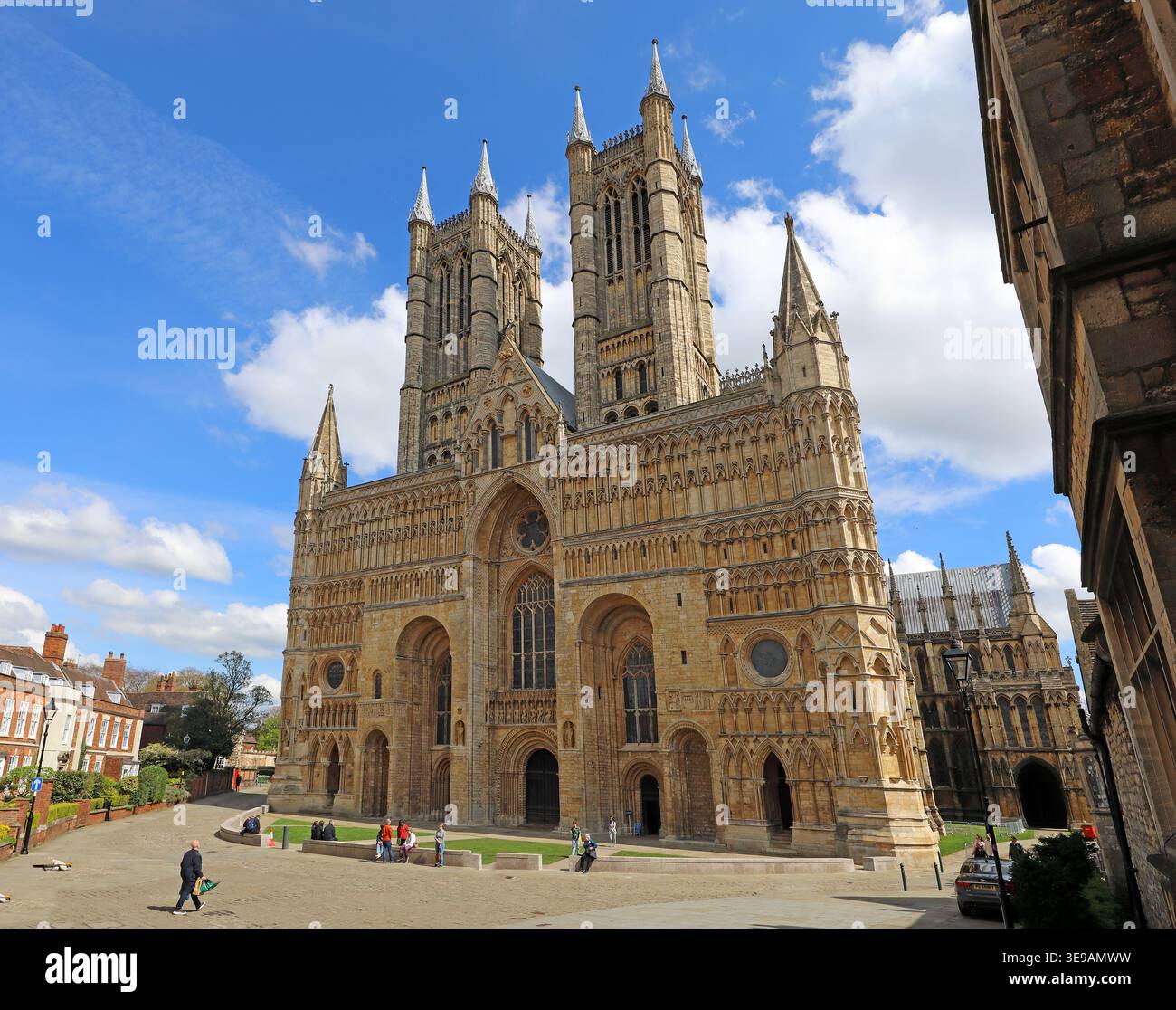 La Cathédrale de Lincoln. Banque D'Images