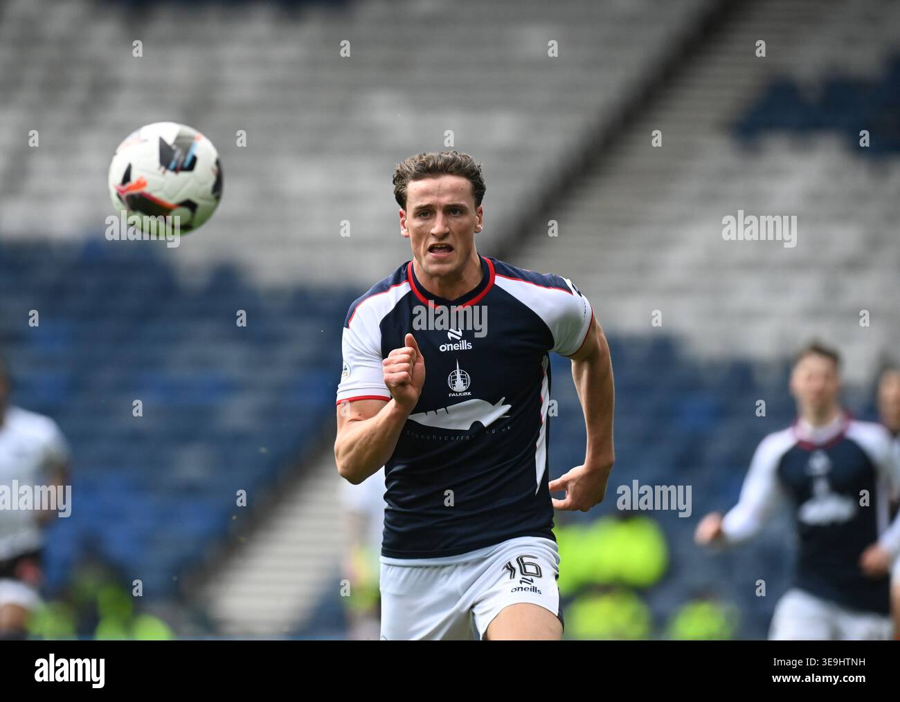 Glasgow, Royaume-Uni. 18 avril 2026. Scottish Gas Scottish Cup semi-finale Barclay Hampden Park . Glasgow 18 avril 26 Dunfermline v Falkirk Barney Stewart of Falkirk Credit : eric mccowat/Alamy Live News Banque D'Images
