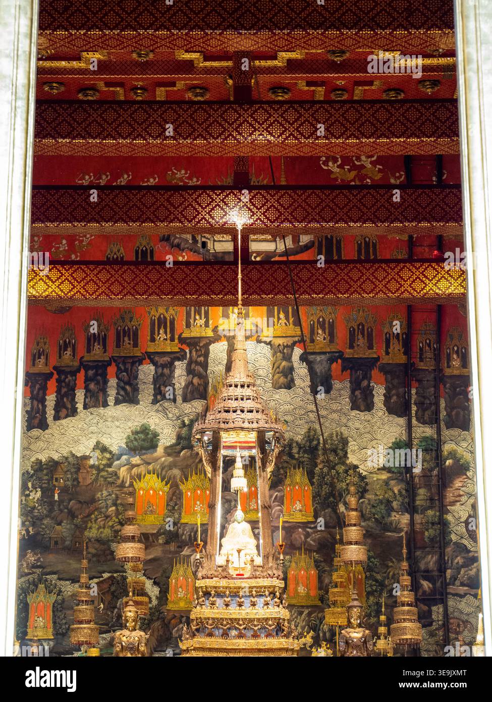 Bouddha d'émeraude dans le complexe du Grand Palais à Bangkok Banque D'Images