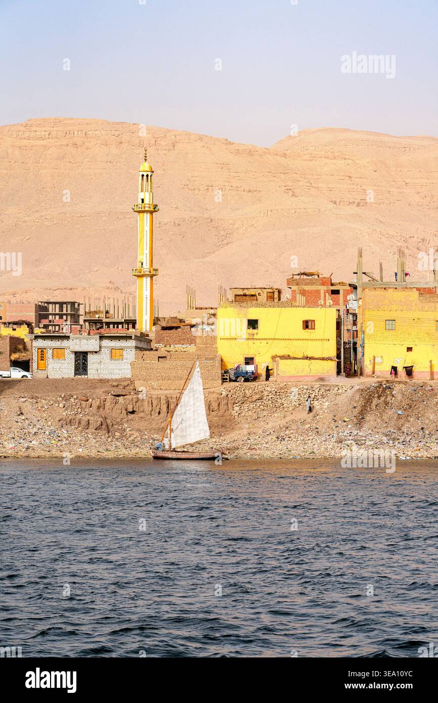 Felucca voile, Egypte Banque D'Images